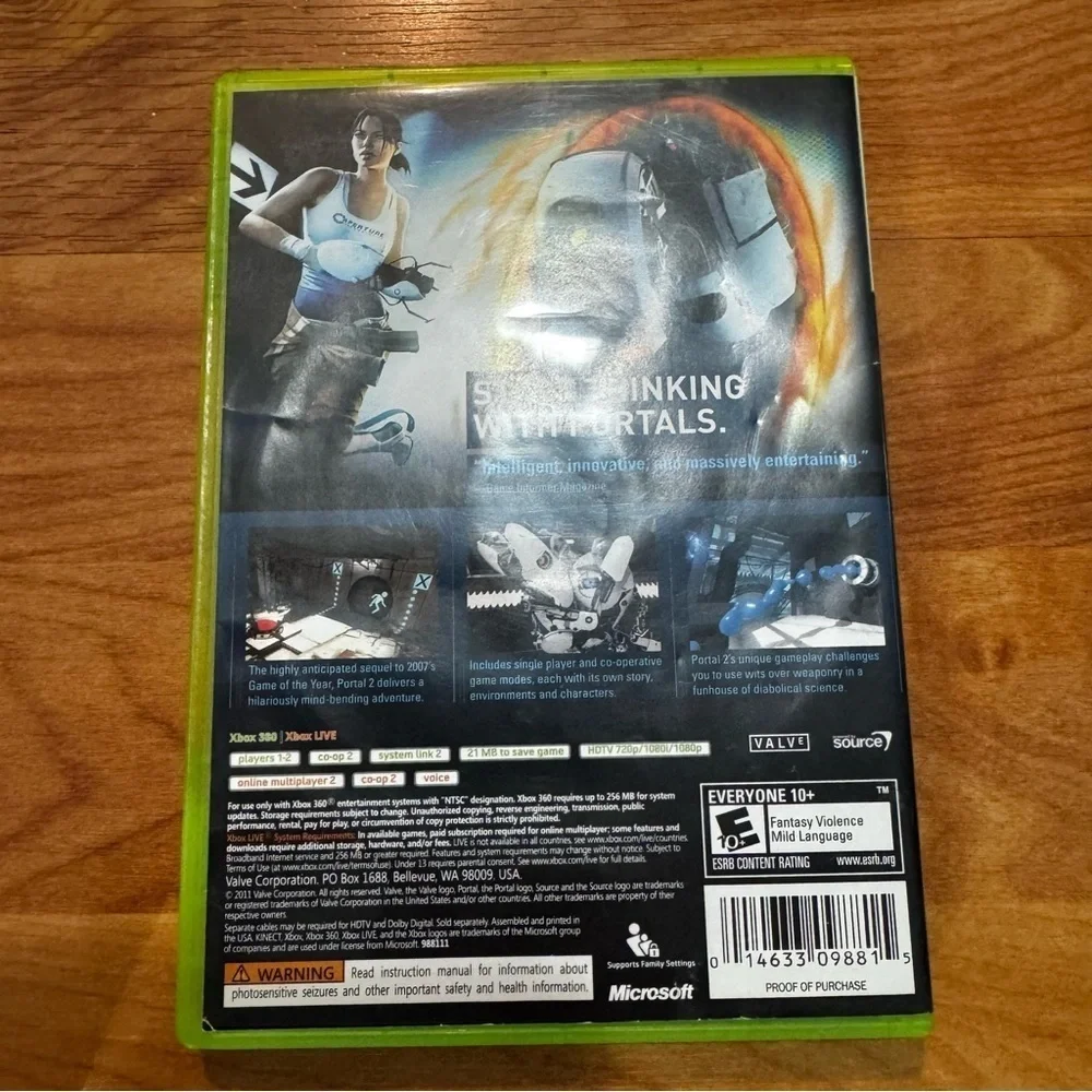 Portal 2 (Xbox 360) CIB COMPLETE & TESTED